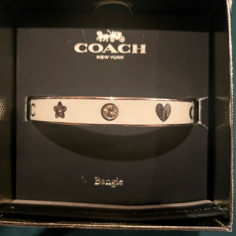 Coach Woman’s Pegged C Hinged Bracelet (Bangle)